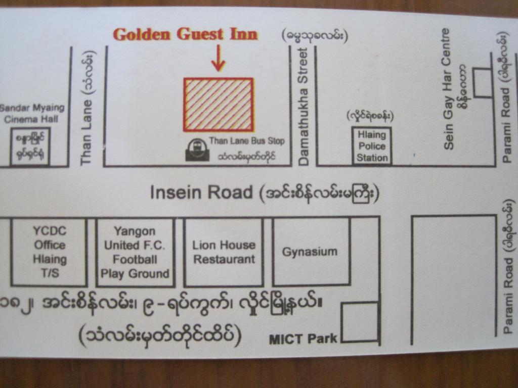 Inn Golden Guest Yangon